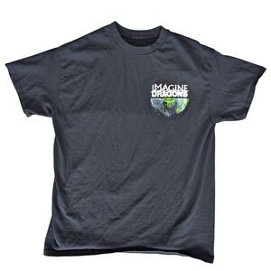 Imagine Dragons Medium Black Short Sleeve Graphic Band Merch Short Sleeve Shirt